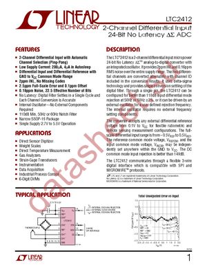 LTC2412CGN datasheet  